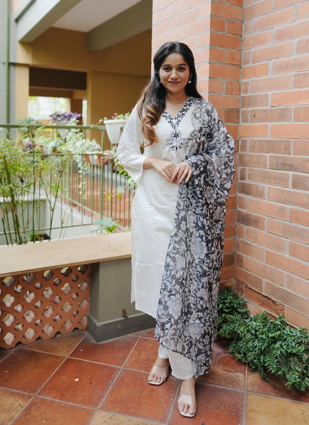 Akshar Designer Silk Embroidery Kurti With Bottom Dupatta Wholesale Shop In Surat
