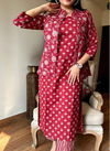 Akshar Red Designer Printed Koti Kurti With Bottom Catalog