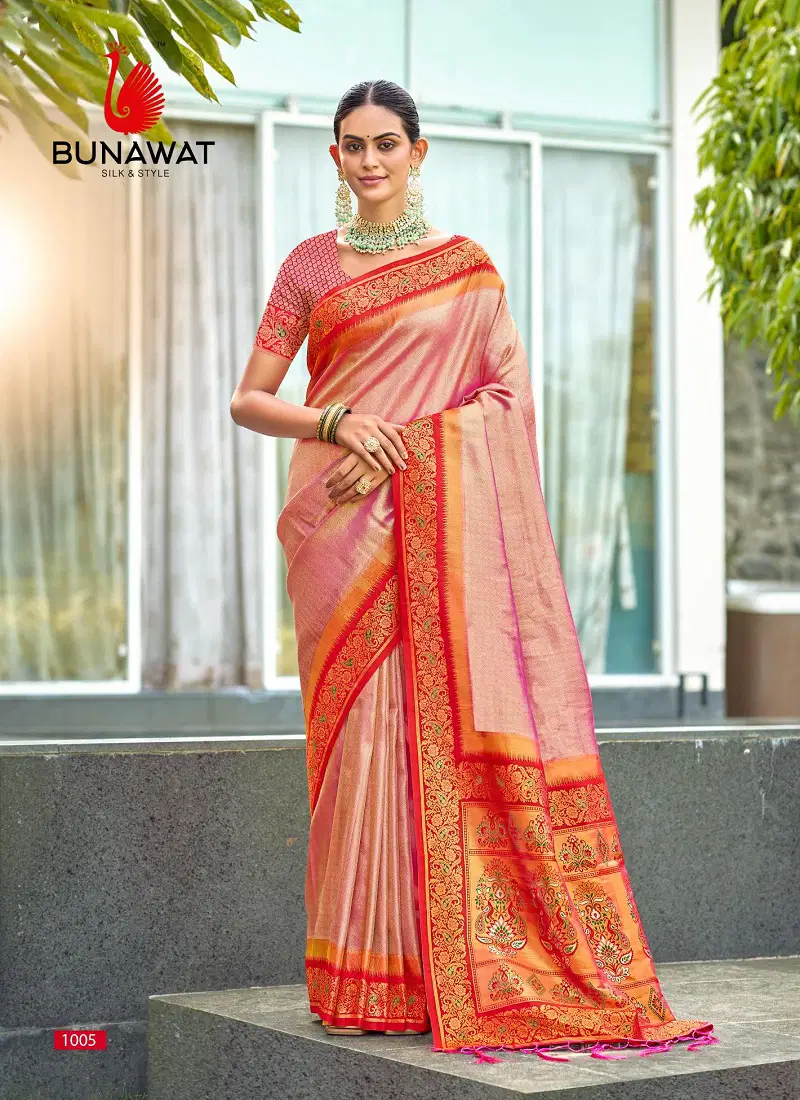 Akshara Silk By Bunawat Wedding Wear Wholesale Saree Suppliers In Mumbai Catalog