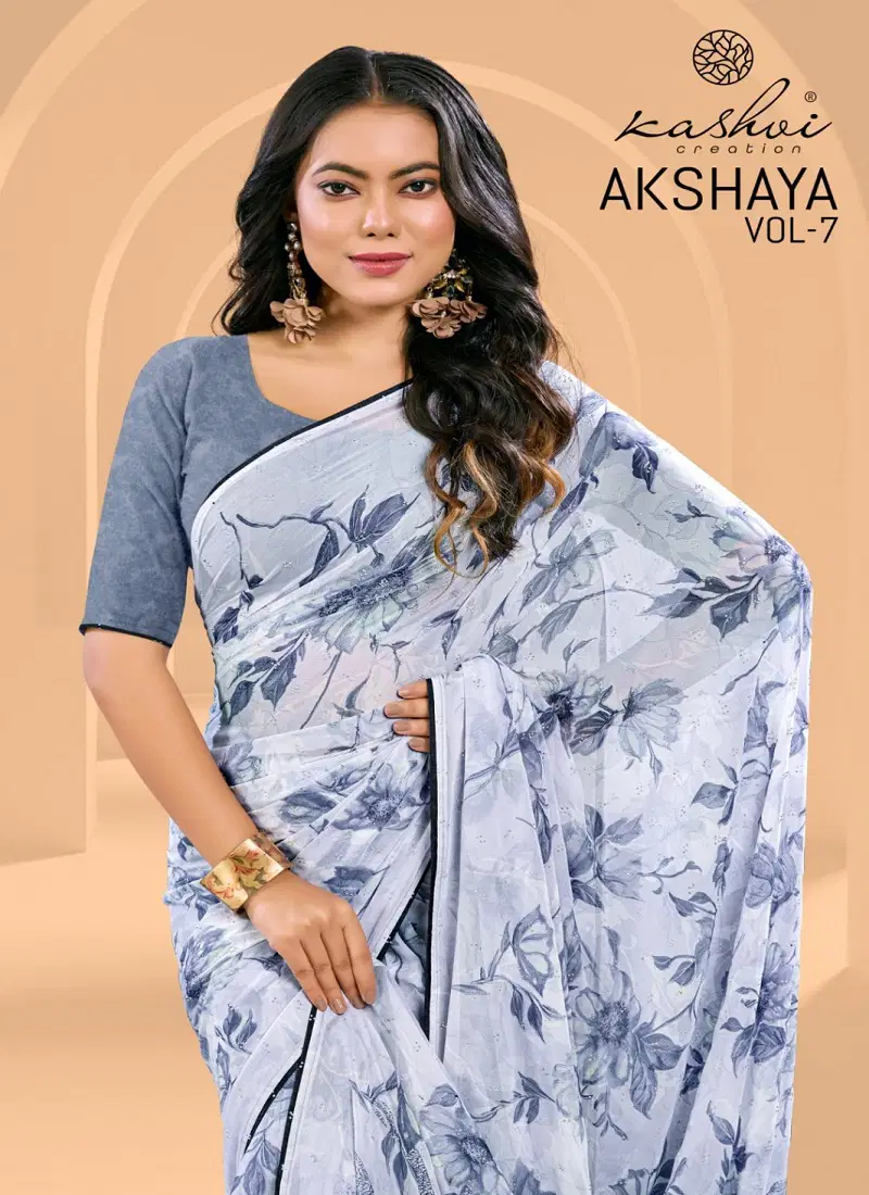 Akshaya Vol 7 By Kashvi Weightless Daily Wear Sarees Suppliers In India