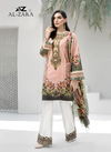 Al Zara Mannat 5 Latest Fancy Pure Cotton Heavy Patch Work Karachi Dress Materials Collection
