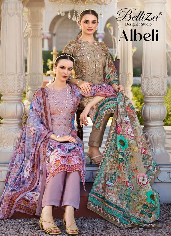 Albeli By Belliza Cotton Digital Printed Dress Material Wholesalers In Delhi