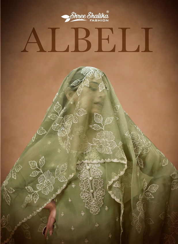 Albeli By Shree Shalika Organza Embroidery Salwar Suits Wholesale Online