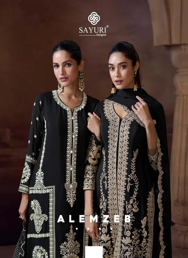 Alemzeb By Sayuri Chinon Silk Best Readymade Suits Wholesale Shop In Surat