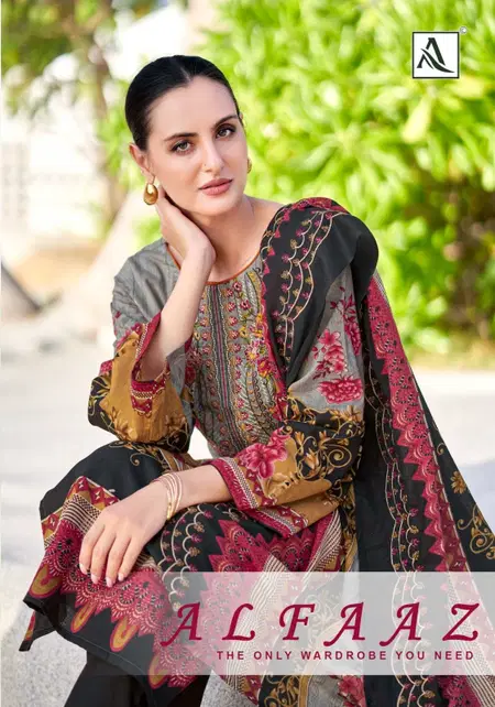 Alfaaz By Alok Suit Cambric Cotton Wholesale Pakistani Dress Material In India