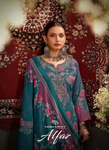Alfaz By Nishant Pashmina Printed Surat Dress Material Wholesale Market