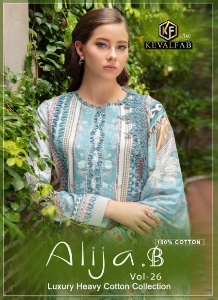 Alija B Vol 26 By Keval Karachi Cotton Dress Material Catalog
