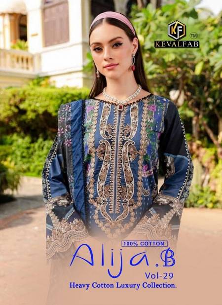 Alija B Vol 29 By Keval Pure Cotton Pakistani Dress Material Wholesale Price In surat Catalog