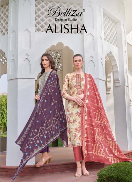 Alisha By Belliza Printed Pure Blossom Cotton Dress Material Wholesale Shop In Surat