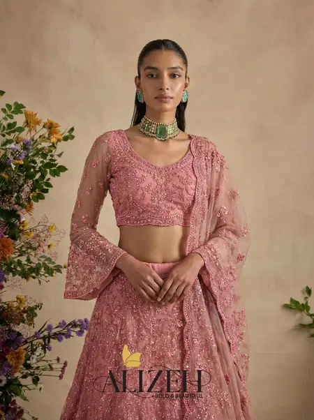 Alizeh 1082 Colours Butterfly Net Designer Lehenga Choli Exporters In India