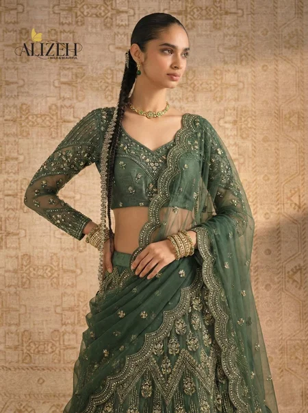 Alizeh 1084 Colours Butterfly Net Designer Lehenga Choli Wholesale Online
