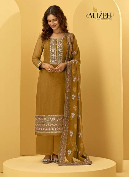 Alizeh Almora 4014 Function Wear Georgette Salwar Suits Exporters In India  Catalog