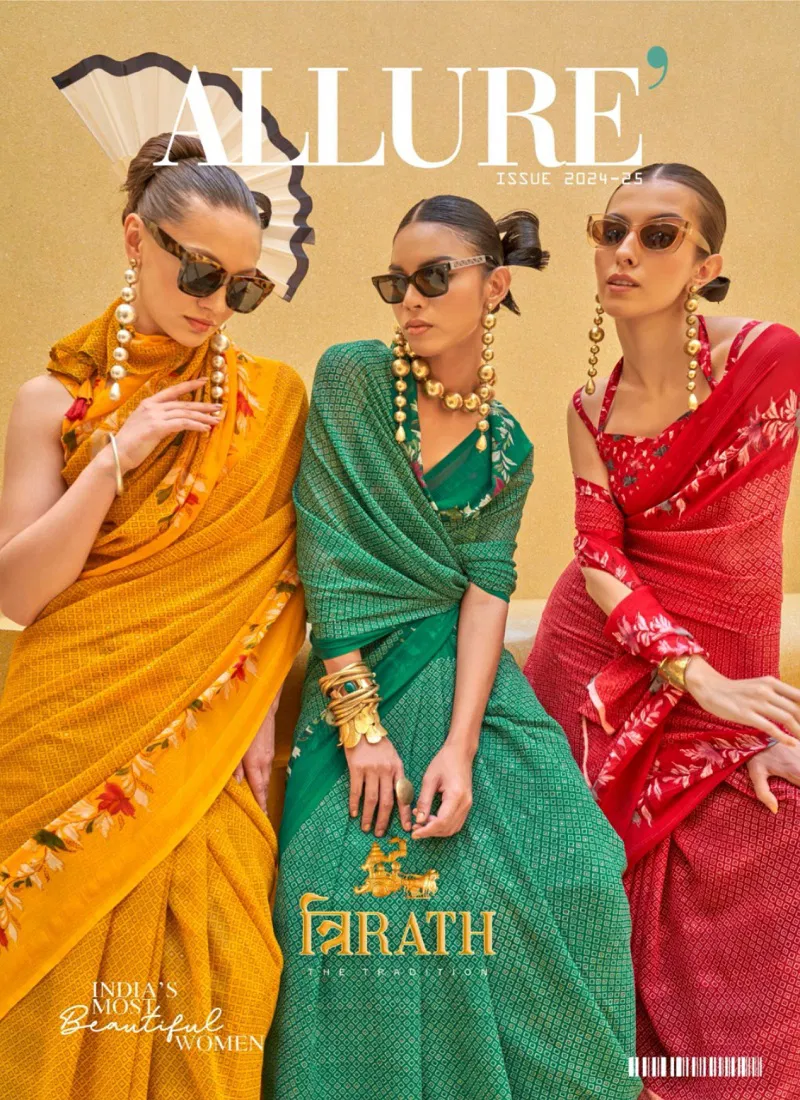 Allure By Trirath Georgette Printed Casual Wear Sarees Orders In India Catalog