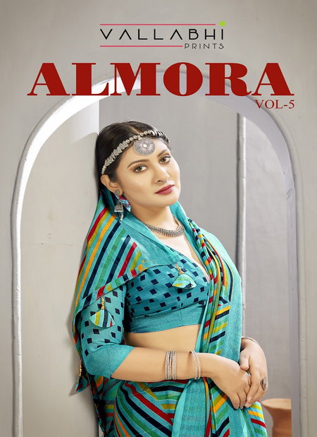 Almora Vol 5 By Vallabhi Georgette Daily Wear Sarees Wholesale Price In Surat
