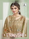 Alok Evanshi Latest fancy Festive Wear Pure Georgette Digital Printed  with self chiefly work Designer Dress Material Collection
