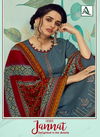 Alok Jannat Latest Fancy Pure Jam Cotton Printed Fancy Embroidery And Swarovski Work Designer Dress Material Collection
