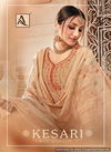 Alok Kesari Latest Designer Heavy Fancy Festive Wear Dress Material Collection With Digital Print with Four Side Piping Lace Dupatta 