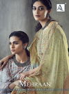Alok Mehraan Latest Fancy casual Wear Designer Pure Muslin Digital Print with Swarovski Diamond Dress Material Collection
