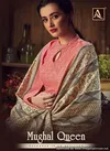 Alok Mughal Queen Latest Collection Of Designer Pure Pashmina Sharara and Plazo Style Dress Material 