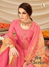 Alok Sheeba Fancy Festive WearPure Rivella Satin Fancy Embroidery with Swarovski Diamond Designer Dress Material Collection
