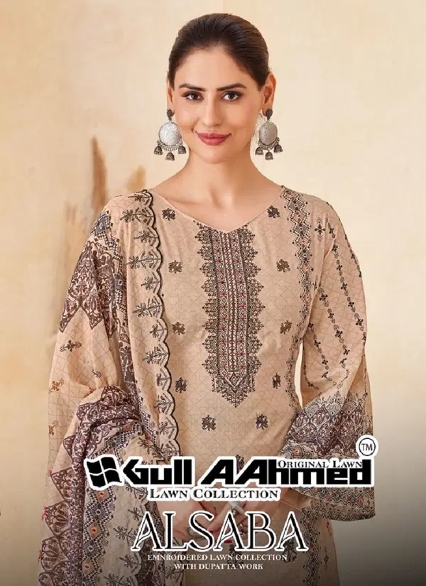 Alsaba By Gull A Ahmed Pakistani Printed Cotton Dress Material Wholesale Price In Surat