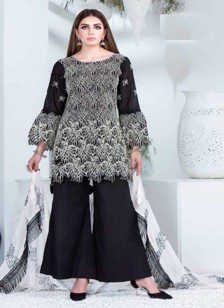 Alsafa Maria B Black Queen Fancy Casual Daily Wear Designer Dress Material Collection