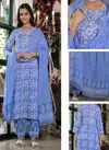 Av Embroidery Straight Cut Kurti With Bottom Dupatta Suppliers In India