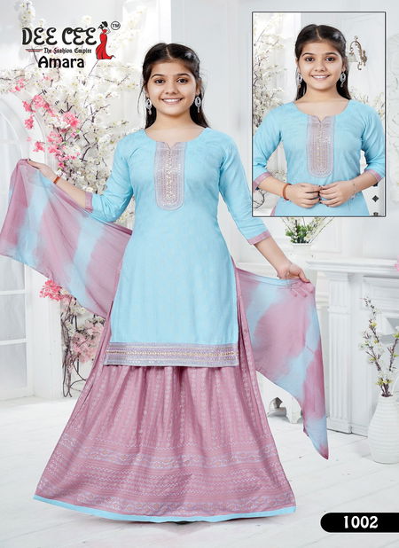 Amara By Deecee Fancy Kids Kurti With Bottom Dupatta Wholeale Online Catalog