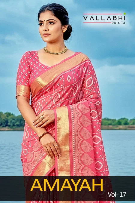 Amayah Vol 17 By Vallabhi Georgette Abstract Printed Bulk Saree Orders In India

