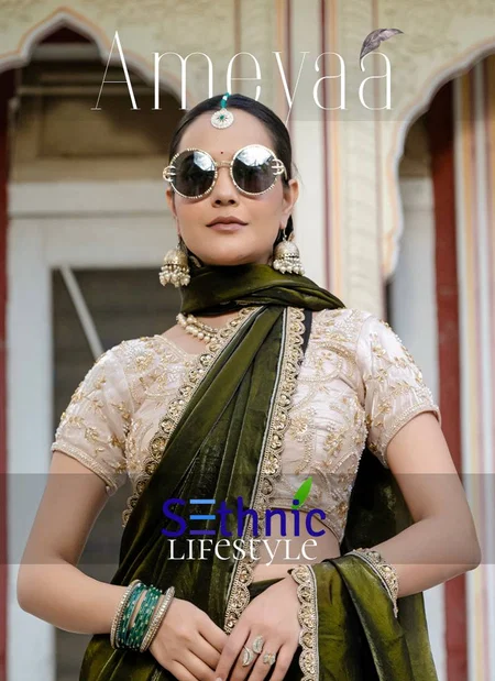 Ameyaa By Sethnic Satin Occasion Wear Saree Wholesale Shop In Surat