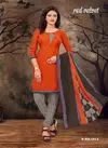 Amit Red Velvet Regular Ethnic Patiyala Wear Printed Cotton Collection