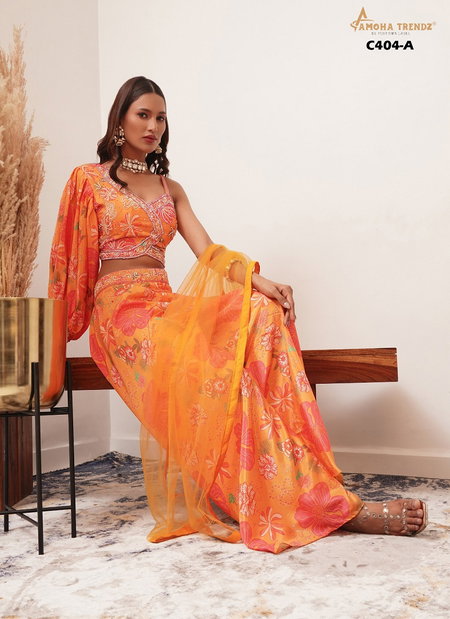 Amoha C404 A Readymade Indo Western Wholesale Market In Surat