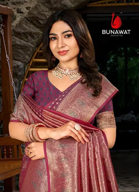 Amritulya Silk By Bunawat Wedding Wear Saree Wholesale Shop In Surat Catalog