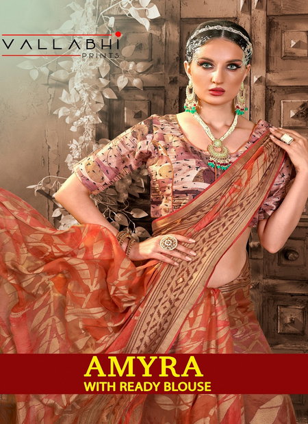 Amyra By Vallabhi Brasso Designer Sarees Wholesale Clothing Suppliers In India