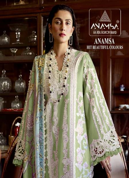 Anamsa 444 A To D Hit Colors Cotton Pakistani Salwar Suit Wholesale Shop In Surat
 Catalog