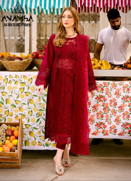 Anamsa 484 Cotton Pakistani Suits Wholesale Price In Surat
