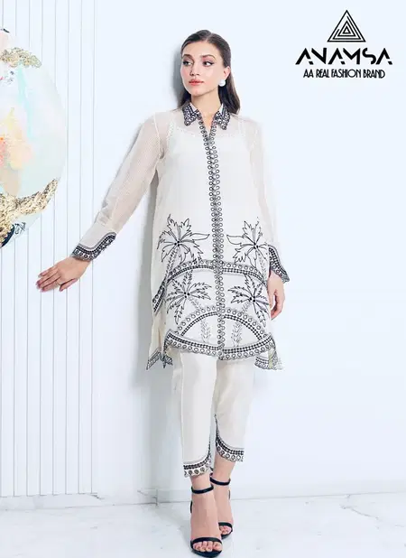 Anamsa 559 Faux Georgette Pakistani Suit Suppliers In India Catalog