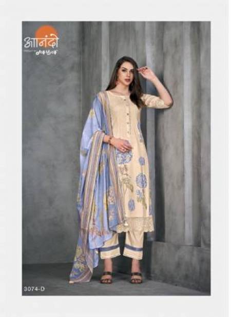 Anando Kiera 3074 By Jay Vijay Cotton Dress Material Catalog Catalog