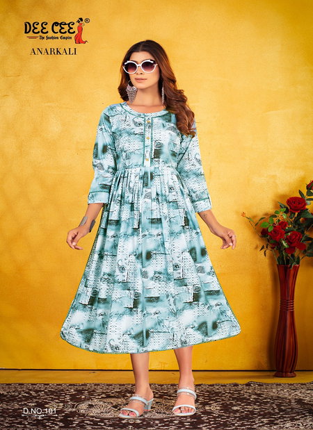 Anarkali By Deecee Rayon Digital Printed Kurtis Wholesale Shop In Surat
