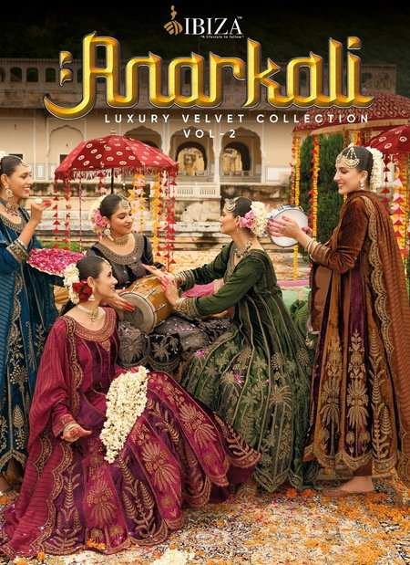 Anarkali Vol 2 By Ibiza Viscose Velvet Designer Salwar Suits Suppliers In India