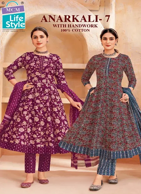 Anarkali Vol 7 By Mcm Cotton Surat Kurti With Bottom Dupatta Wholesale Market