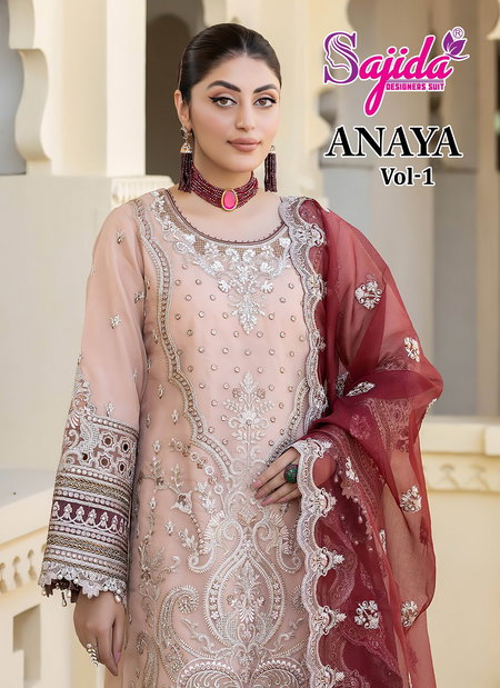 Anaya Vol 1 by Sajida Gerorgette Pakistani Surat Salwar Kameez Wholesale Market