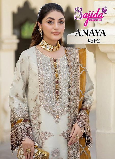 Anaya Vol 2 by Sajida Georgette Online Pakistani Salwar Kameez Wholesale