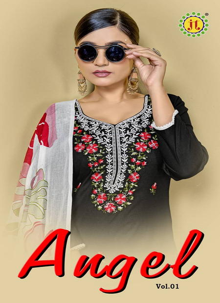 Angel Vol 1 By Jt Rayon Embroidery Wholesale Dress Material In India
