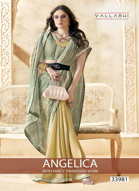 Angelica By Vallabhi Chiffon Brasso Daily Wear Saree Wholesale Online
