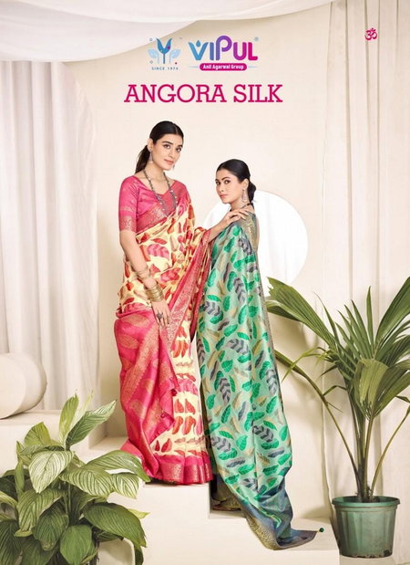 Angora Silk By Vipul Soft Silk Printed Saree Wholesale Price In Surat
