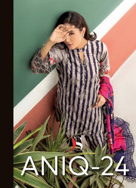 Aniq 24 By Deepsy Suit Self Embroidery Cotton Pakistani Suits Wholesalers In Delhi Catalog
