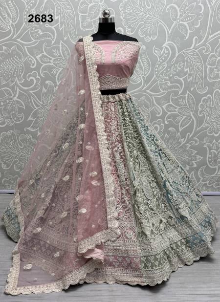 Anjani Art 2683 Designer Embroidery Heavy Net Party Wear Lehenga Choli Orders In India