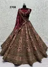 Anjani Art  2708 Brocade Soft Silk Bridal Lehenga Choli Suppliers In India