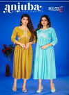 Anjuba By Dee Cee Flared Long Alia Cut Georgette Kurtis Wholesalers In Delhi